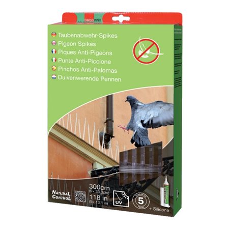 SWISSINNO Spikes 300 cm inkl. Silikonkleber Solution