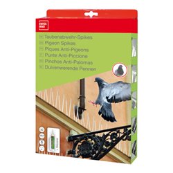 SWISSINNO Spikes 300 cm inkl. Silikonkleber Solution