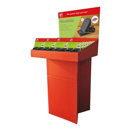 SWISSINNO Mausefalle SuperCat 2er Set inkl. Köder Display, Inhalt 40 Stück