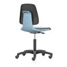 bimos Arbeitsstuhl Labsit 2, K-Leder blau Sitzhöhe 450-650 mm mit Rollen