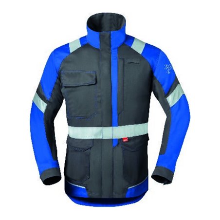 HAVEP Langjacke, 50285 Gr. 54, kohlengrau/blau