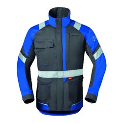 HAVEP Langjacke, 50285 Gr. 62, kohlengrau/blau