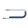 Lüdecke Spiralschlauch PU blau, Kupplung u Stecker NW7,2 8x5mm 6m