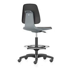 bimos Arbeitsstuhl Labsit 4, PU anthrazit Sitzhöhe 560-810 mm