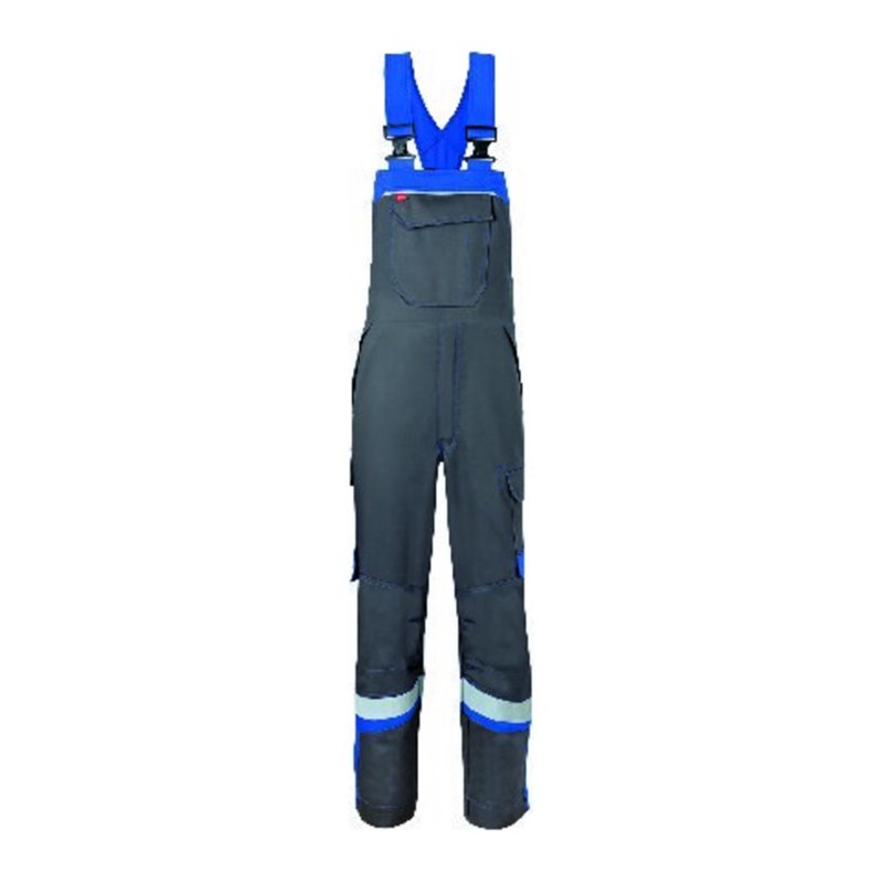HAVEP Latzhose, 20288 Gr. 52, kohlengrau/blau