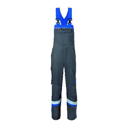 HAVEP Latzhose, 20288 Gr. 52, kohlengrau/blau