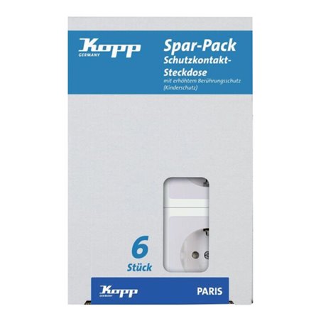 Kopp Profi-Pack a 6 UP Schuko- Steckdosen PAR arkt. ws m. Kinderschutz
