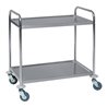 Tischwagen m. 2 Ladefl. 825x500, Edelstahl