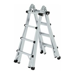 MUNK Aluminium-Teleskopleiter vierteilig
