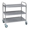 Tischwagen m. 3 Ladefl. 825x500, Edelstahl