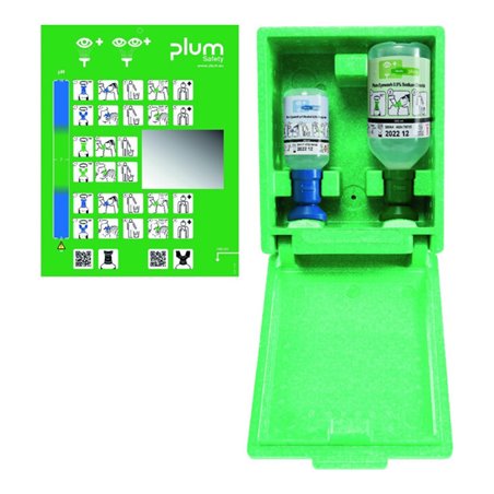 PLUM Augennotfallstation inkl. 2 Fl(500ml,200ml),Wandbox