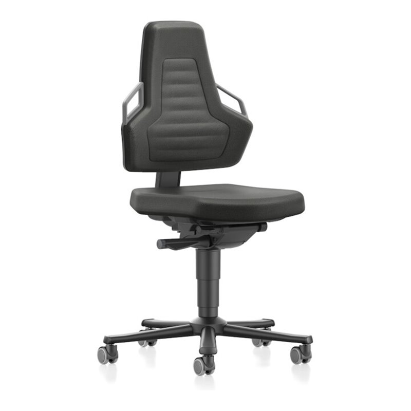 bimos Arbeitsstuhl Nexxit 2 Griff grau Sitzhöhe 450-600 mm Stoff schwarz,mit