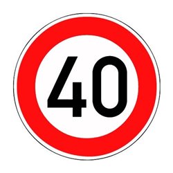 VKZ.274-40 Ronde 600mm 40 km/h RAL-Gütezeichen Folie RA1