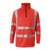 Kübler REFLECTIQ Zip-Sweater PSA 2 warnrot