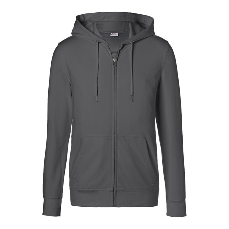 Kübler Shirts Kapuzen-Sweatjacke anthrazit