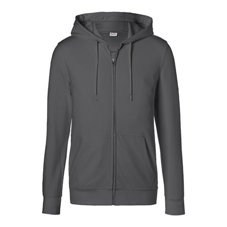 Kübler Shirts Kapuzen-Sweatjacke anthrazit