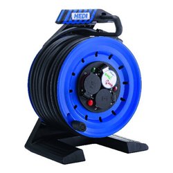 HEDI Vollkunststoff- Kabeltrommel 30m Stecker-Typ E H07RN-F 3G2,5