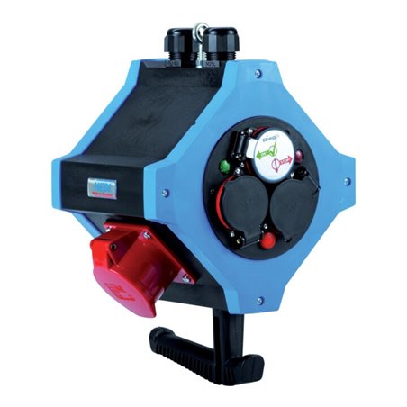 HEDI Energie-Hängeverte. IP44 6xSchuko,2xCEE 5x16A