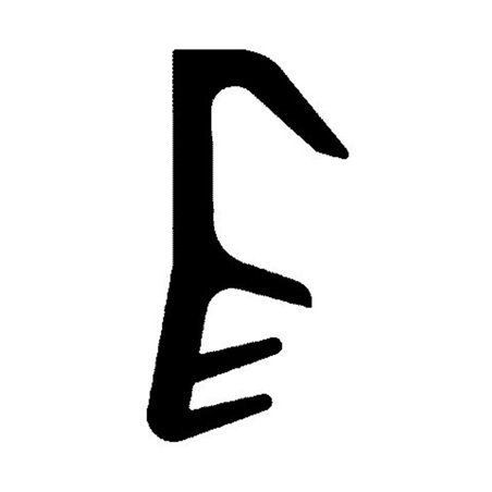 TRELLEBORG FT-Flügelfalzdichtung L7550 schwarz, Nutbefestigung TSP-LAN