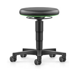bimos Drehhocker Kunstledersitz Sitzhöhe 450 - 650 mm mit Rollen