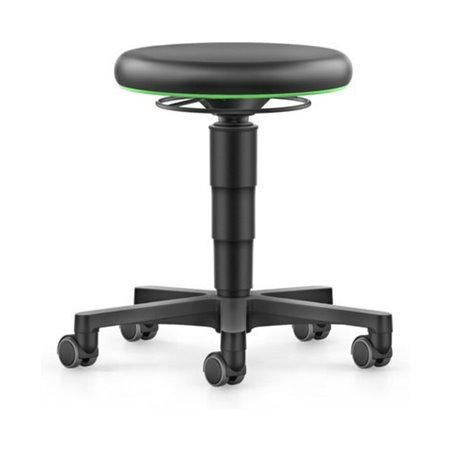 bimos Drehhocker Kunstledersitz Sitzhöhe 450 - 650 mm mit Rollen