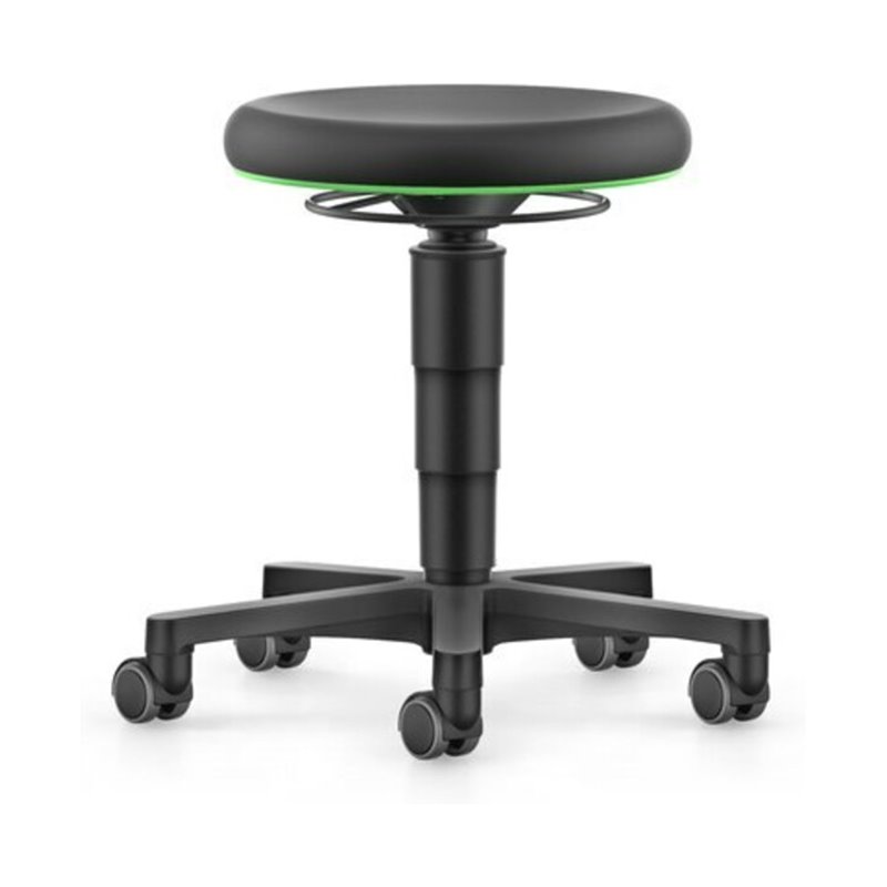 bimos Drehhocker Integralschaum Sitzhöhe 450 - 650 mm mit Rollen