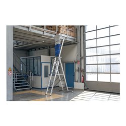 MUNK Aluminium-Mehrzweckleiter dreiteilig mit nivello ® -Traverse