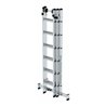 MUNK Aluminium-Mehrzweckleiter dreiteilig mit nivello ® -Traverse