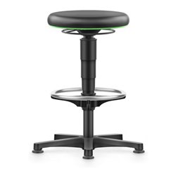 bimos Drehhocker Kunstledersitz Sitzhöhe 530 - 750 mm mit Gleiter und Fußring