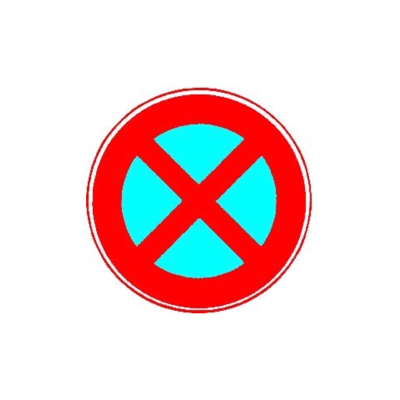 VKZ.283 Ronde 600mm Absolutes Halteverbot RAL-Gütezeichen Folie RA1