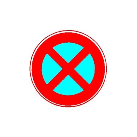 VKZ.283 Ronde 600mm Absolutes Halteverbot RAL-Gütezeichen Folie RA1