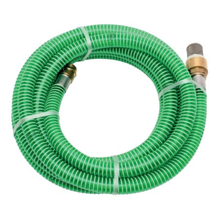 floraworld Schlauchgarnitur 7m,1' Messing-Armatur,grün