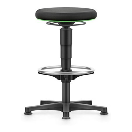 bimos Drehhocker Stoffsitz Sitzhöhe 530 - 750 mm mit Gleiter und Fußring