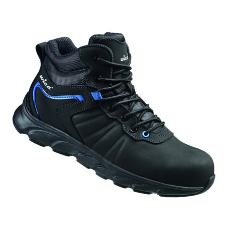WICA Schnürstiefel MATHI Schwarz, Blau, S3 SRC Gr. 39