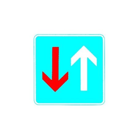 VKZ.308, 600x600mm Vorrang Gegenverkehr RAL-Gütezeichen Folie RA1