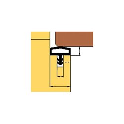 TRELLEBORG Zimmertür-Dichtung L3001,TSP-Flex rustikal-braun