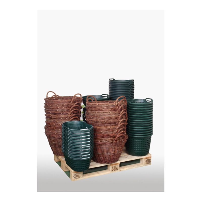 floraworld Gartenkorb Kunststoffu. W eide Classic FWDisplay