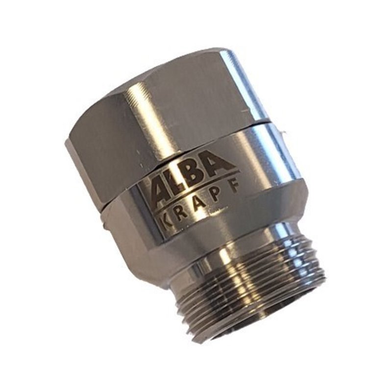 ALBA-KRAPF Dreharmatur 1' Messing vernickelt Ersatzteil