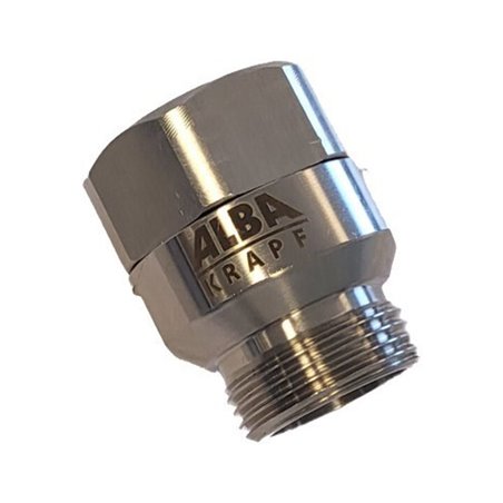ALBA-KRAPF Dreharmatur 1' Messing vernickelt Ersatzteil