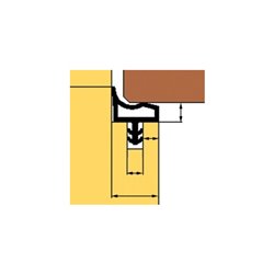 TRELLEBORG Zimmertür-Dichtung L3002,TSP-Flex schwarz
