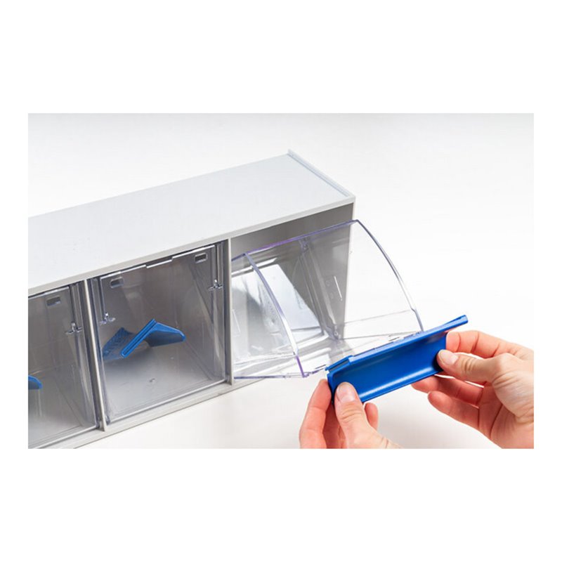 Hünersdorff MultiStore Riegel Nr. 3 schlagfester Kunststoff lichtgrau B601xT198xH238 mm