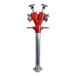 Standrohr DN 80,m.Absper. Kopf dr., 2 x Storz C