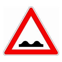 VKZ.112 Dreieck 900mm RAL2 unebene Fahrbahn