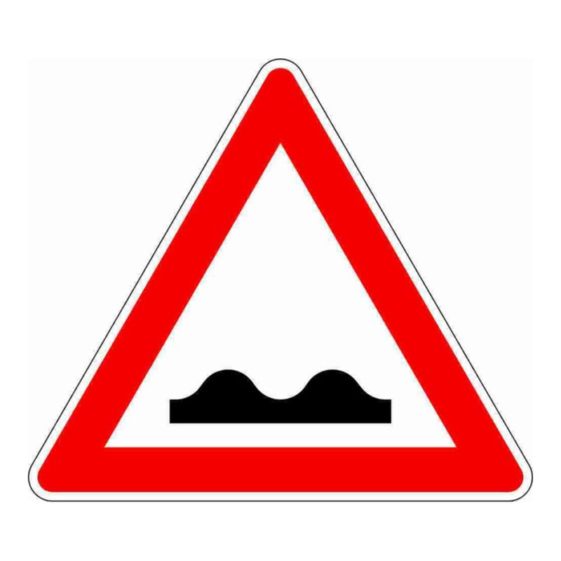 VKZ.112 Dreieck 900mm RAL2 unebene Fahrbahn