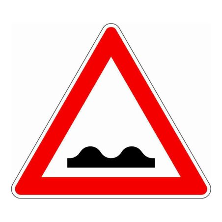 VKZ.112 Dreieck 900mm RAL2 unebene Fahrbahn