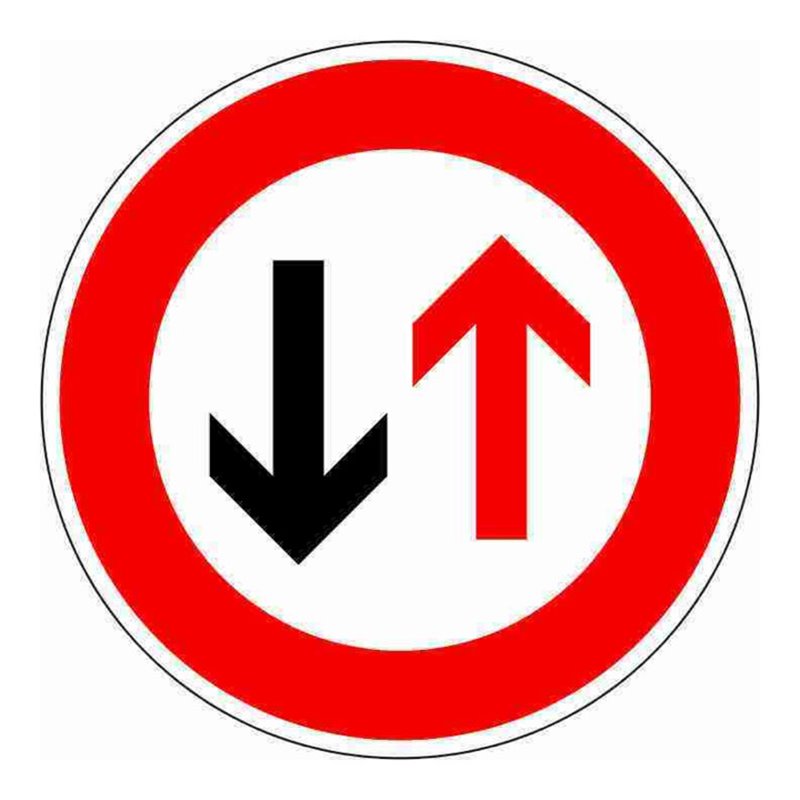 VKZ.208 Ronde 600mm RAL2 Vorrang gewähren