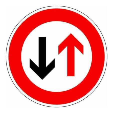 VKZ.208 Ronde 600mm RAL2 Vorrang gewähren