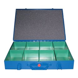 Sortimentskasten B440xT330xH66mm mit 8 Einsätzen