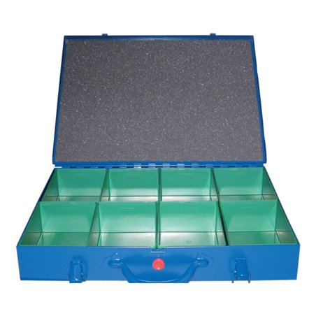 Sortimentskasten B440xT330xH66mm mit 8 Einsätzen