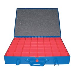 Sortimentskasten B440xT330xH66mm mit 48 Einsätzen